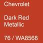 Preview: Chevrolet, Dark Red Metallic, 76 / WA8568.